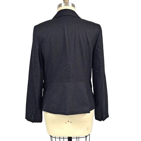 Womens Loft Charcoal gray blazer size 12 - Picture 3 of 4